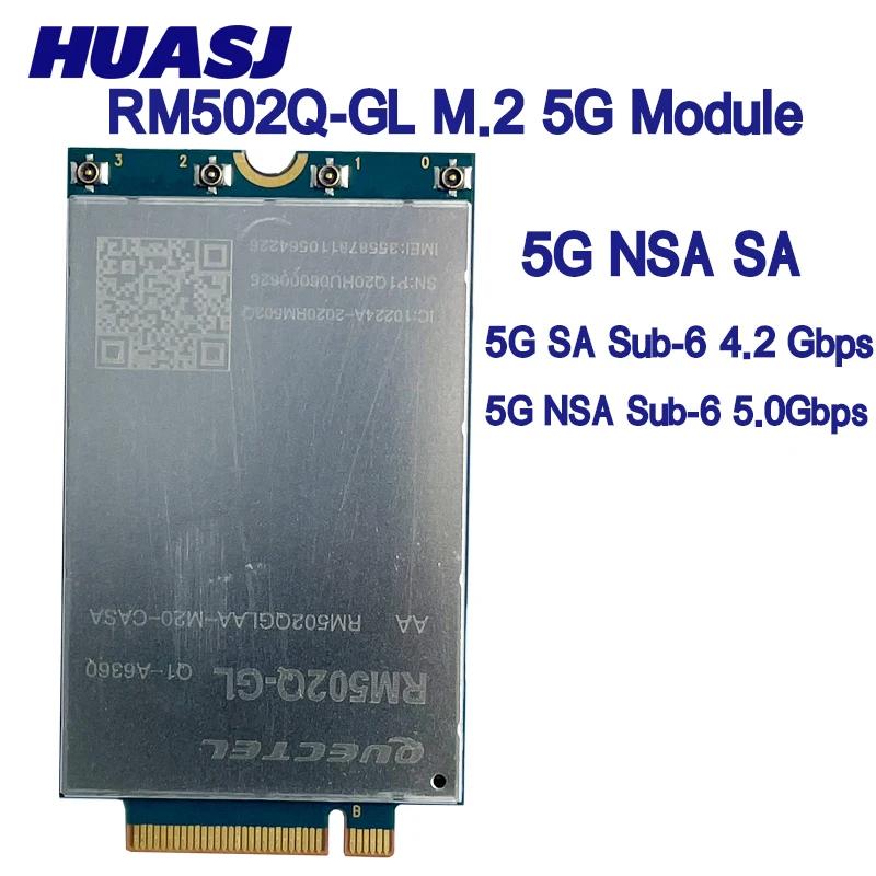 HUASJ RM502Q-GL 5G -6 GHz M.2 LTE , 5G NR Cat20 NSA  SA 5G ī